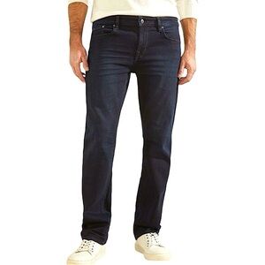 Guess Lincoln Slim Straight Jeans Sz 30X32 (Real 32X33) Blue Dark Wash Denim